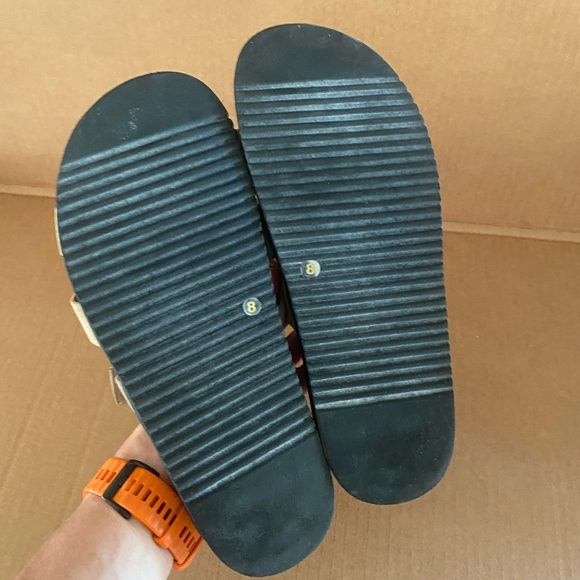 Steve Madden Mayven Suede Slide Sandals Taupe | Women's Size 8 - Picture 6 of 7